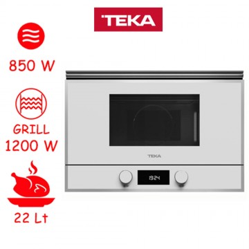 Teka ML 822 BIS L Εντοιχιζόμενος Φούρνος Μικροκυμάτων με Grill 22lt Λευκός